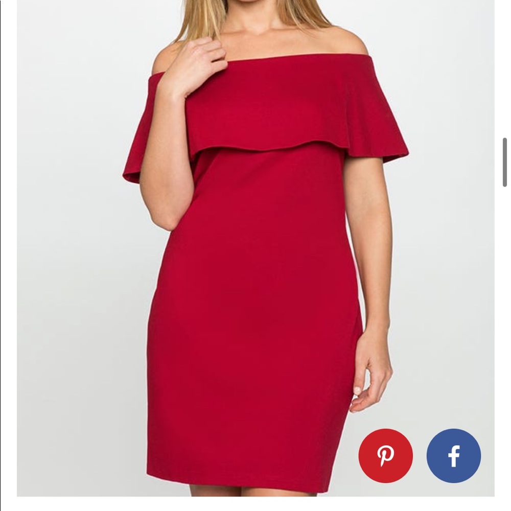 Eloquii red mini dress